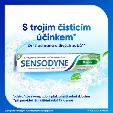Sensodyne Fluoride zubní pasta pro citlivé zuby