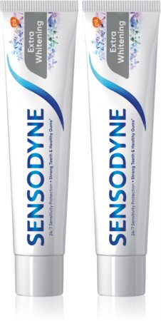 Sensodyne Extra Whitening bělicí zubní pasta s fluoridem pro citlivé zuby