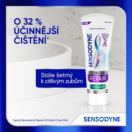 Sensodyne Clinical Repair Active Clean zubní pasta