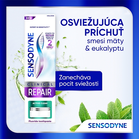 Sensodyne Clinical Repair Active Clean zubná pasta