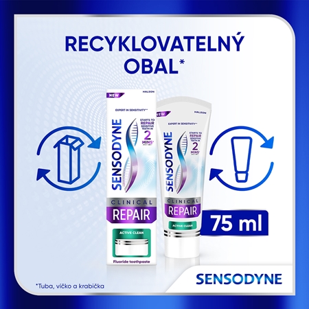 Sensodyne Clinical Repair Active Clean zubní pasta