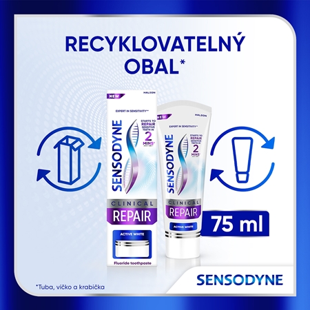 Sensodyne Clinical Repair Active White zubní pasta