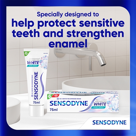 Sensodyne Advanced White Enamel Defence wybielająca pasta do zębów