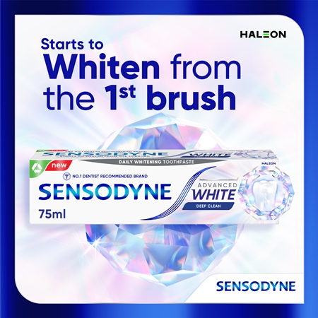 Sensodyne Advanced White Deep Clean wybielająca pasta do zębów