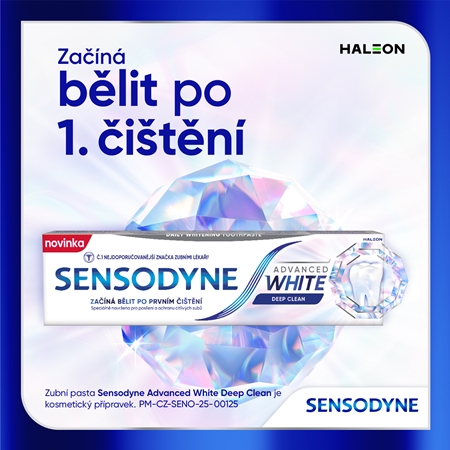 Sensodyne Advanced White Deep Clean bělicí zubní pasta