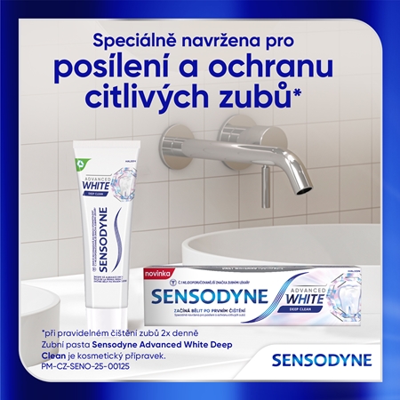 Sensodyne Advanced White Deep Clean bělicí zubní pasta