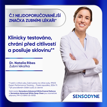 Sensodyne Advanced White Deep Clean bělicí zubní pasta