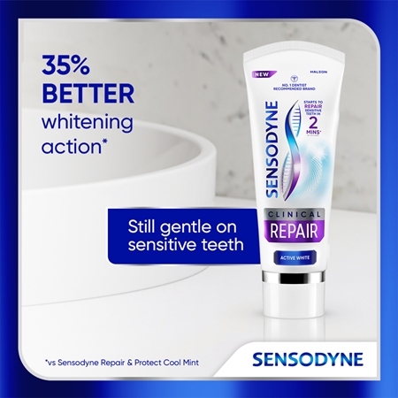 Sensodyne Clinical Repair Active White pasta do zębów
