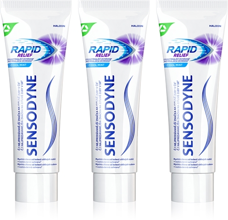 Sensodyne Rapid Cool Mint fluoride toothpaste for sensitive teeth