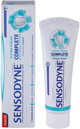 Sensodyne Complete Protection Extra Fresh Zahnpasta für den kompletten Schutz Ihrer Zähne