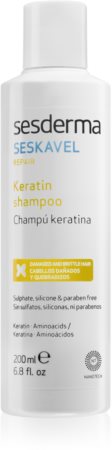 Sesderma Seskavel Repair Shampoo  mit Keratin für beschädigtes Haar