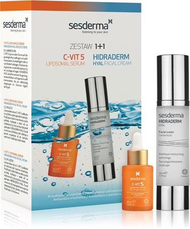 Sesderma Set C-Vit 5 + Hidraderm Hyal подаръчен комплект за освежаване и хидратация