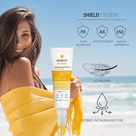 Sesderma Repaskin Invisible Light fluid ochronny SPF 50+