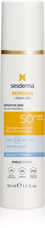 Sesderma Repaskin Urban 365 Sensitive Skin opalovací krém na obličej pro citlivou pleť