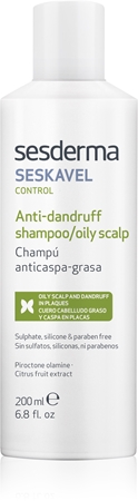Sesderma Seskavel Control champú anticaspa para cuero cabelludo graso