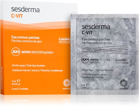 Sesderma C-Vit AX+ revitalizační náplasti pro rozjasnění unaveného očního okolí