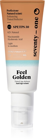 SeventyOne Feel Golden SPF30 tónovací opalovací fluid na obličej