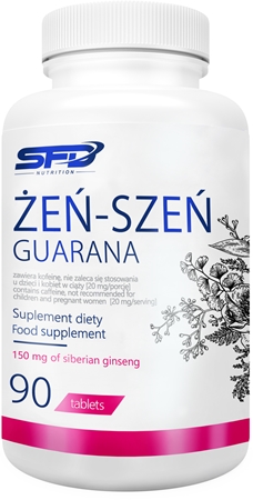 SFD Nutrition Ginseng Guarana podpora koncentrace a duševního výkonu