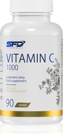 SFD Nutrition Vitamin C 1000 tablety pro podporu imunitního systému a normální stav zubů