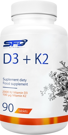 SFD Nutrition D3 + K2 podpora normálního stavu kostí a zubů