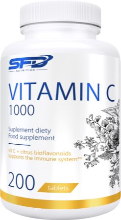 SFD Nutrition Vitamin C 1000 tablety pro podporu imunitního systému a normální stav zubů