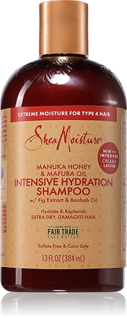 Shea Moisture Manuka Honey & Mafura Oil інтенсивний зволожувальний шампунь для сухого або пошкодженого волосся