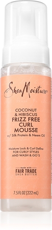 Shea Moisture Coconut & Hibiscus Frizz Free Curl Mousse піна для укладки для кучерявого волосся
