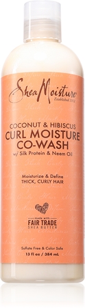 Shea Moisture Coconut & Hibiscus Co-Wash Cleanser Süvapuhastav palsam lokkis juustele