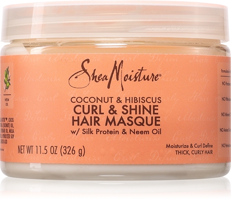 Shea Moisture Coconut & Hibiscus Curl & Shine maska intensywnie pielęgnująca do włosów kręconych