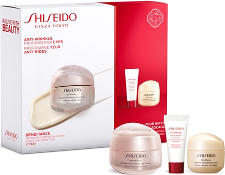 Shiseido Benefiance Wrinkle Smoothing Eye Cream подарунковий набір (для зрілої шкіри)