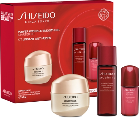 Shiseido Benefiance Power Wrinkle Smoothing Starter Kit Presentförpackning För mogen hud