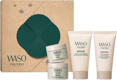 Shiseido Waso Essentials Kit dárková sada pro zářivý vzhled pleti