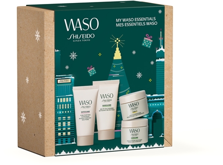 Shiseido Waso Essentials Kit dárková sada pro zářivý vzhled pleti