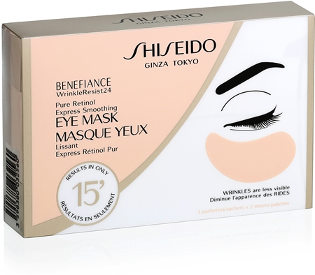 Shiseido Benefiance WrinkleResist24 Pure Retinol  Express Smoothing Eye Mask Maske für die Augen gegen Falten mit Retinol