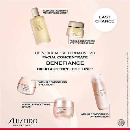 Shiseido Concentrate Eye Wrinkle Cream Reichhaltige, geschmeidig machenden Augenpflege