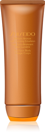 Shiseido Sun Care Brilliant Bronze Self-Tanning Emulsion Selbstbräunungsemulsion für Körper und Gesicht