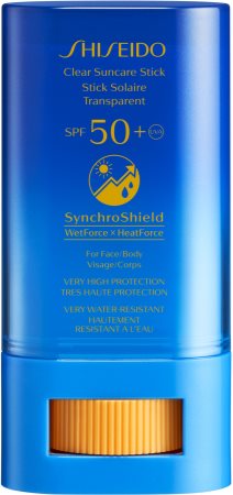 Shiseido Sun Care Clear Stick UV Protector WetForce tratamiento localizado contra la radiación solar