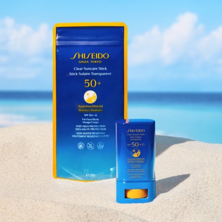 Shiseido Sun Care Clear Stick UV Protector WetForce Vietējas iedarbības ādas kopšana aizsardzībai pret saules stariem