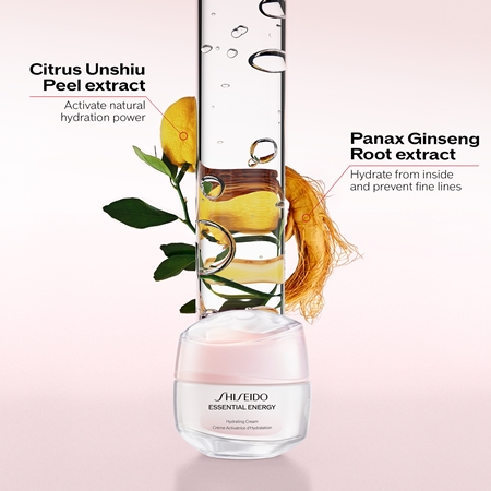 Shiseido Essential Energy Hydrating Cream дълбоко хидратиращ крем в дълбочина