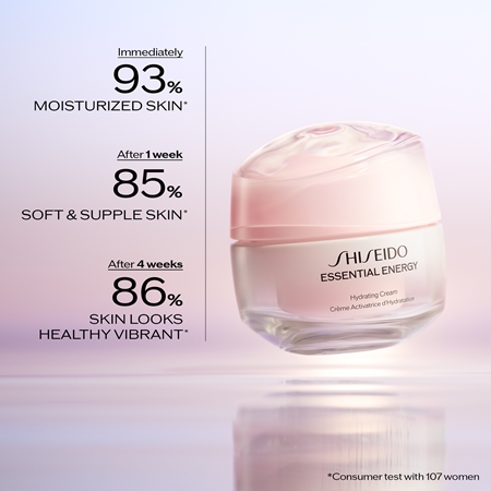 Shiseido Essential Energy Hydrating Cream дълбоко хидратиращ крем в дълбочина