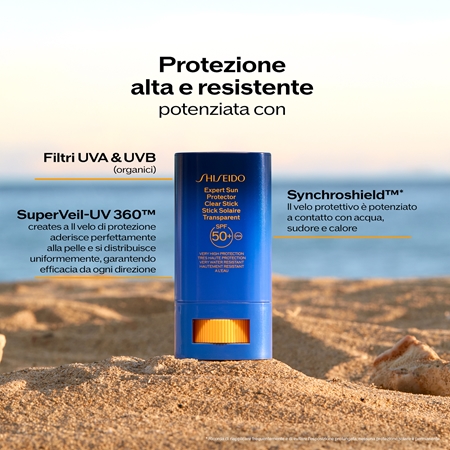 Shiseido Expert Sun Protector Clear Stick SPF 50+ gel protettivo in bastoncino