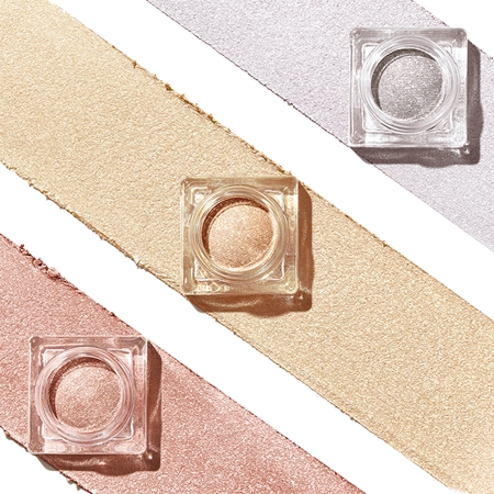 Shiseido Aura Dew Face, Eyes, Lips рум'яна – тіні для повік – хайлатер