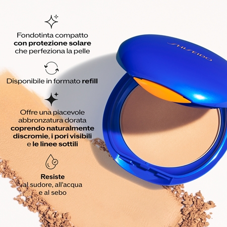 Shiseido Expert Sun Protector UV Protective Compact Foundation SPF30 fondotinta compatto waterproof ricaricabile