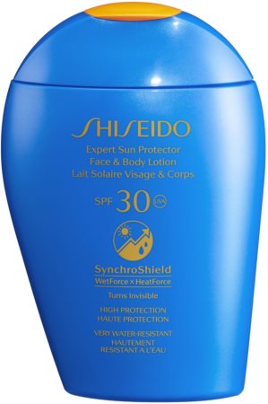 Shiseido Sun Care Expert Sun Protector Face & Body Lotion leite solar de rosto e corpo SPF 30