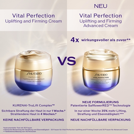 Shiseido Vital Perfection Uplifting and Firming Advanced Cream intensive festigende Tages - und Nachtcreme