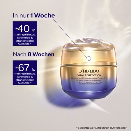 Shiseido Vital Perfection Uplifting and Firming Advanced Cream Soft leichte festigende Creme tagsüber und nachts