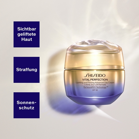 Shiseido Vital Perfection Uplifting and Firming Advanced Day Cream Lifting-Tagescreme gegen Falten SPF 30