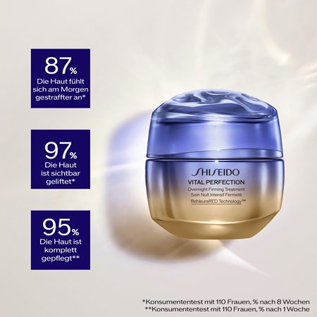 Shiseido Vital Perfection Overnight Firming Advanced Treatment festigende Liftingcreme für die Nacht