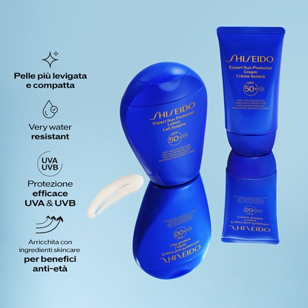 Shiseido Expert Sun Protector Cream SPF 30 crema abbronzante waterproof viso SPF 30