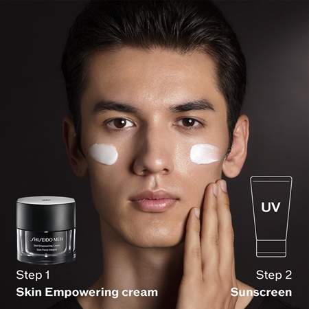 Shiseido Men Skin Empowering Advanced Cream bőrfrissítő krém a ráncok csökkentéséért utántöltő